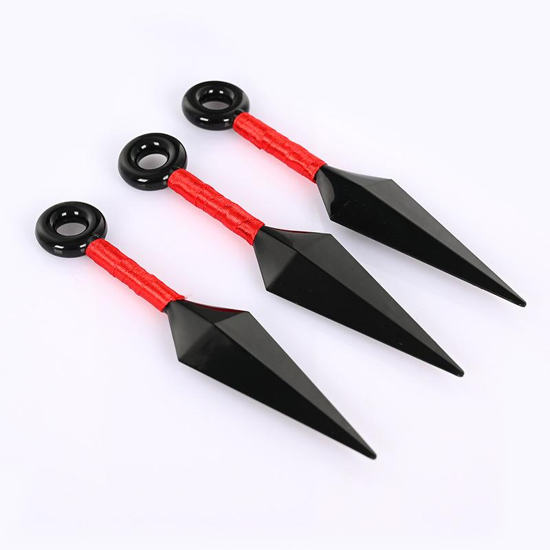 Anime Naruto Kunai Shuriken Cosplay Props Akatsuki Kakashi Ninja Plastic Throwing Collection Props Gift