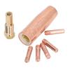 Mig Welding Gun Accessory Flux Core Gasless 0.8mm 0.031in Brass Nozzle Tips Kit Equipment for