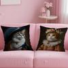 Renaissance Königliche Katze Lustiger Kissenbezug Musterdruck Kissenbezug Wohnzimmer Sofa Kissenbezug Schlafzimmer Raumdekor