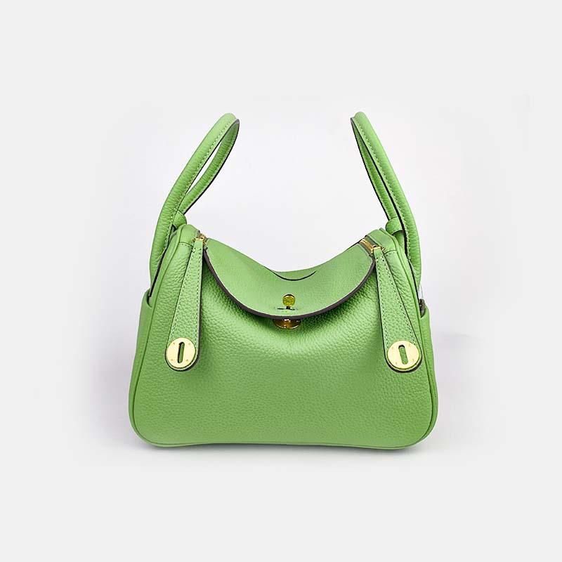 2025 Geantă nouă din piele naturală pentru femei, piele strat superior, geantă Lindy mică, Lindy la modă, versatilă, de mână, pe un umăr, crossbody