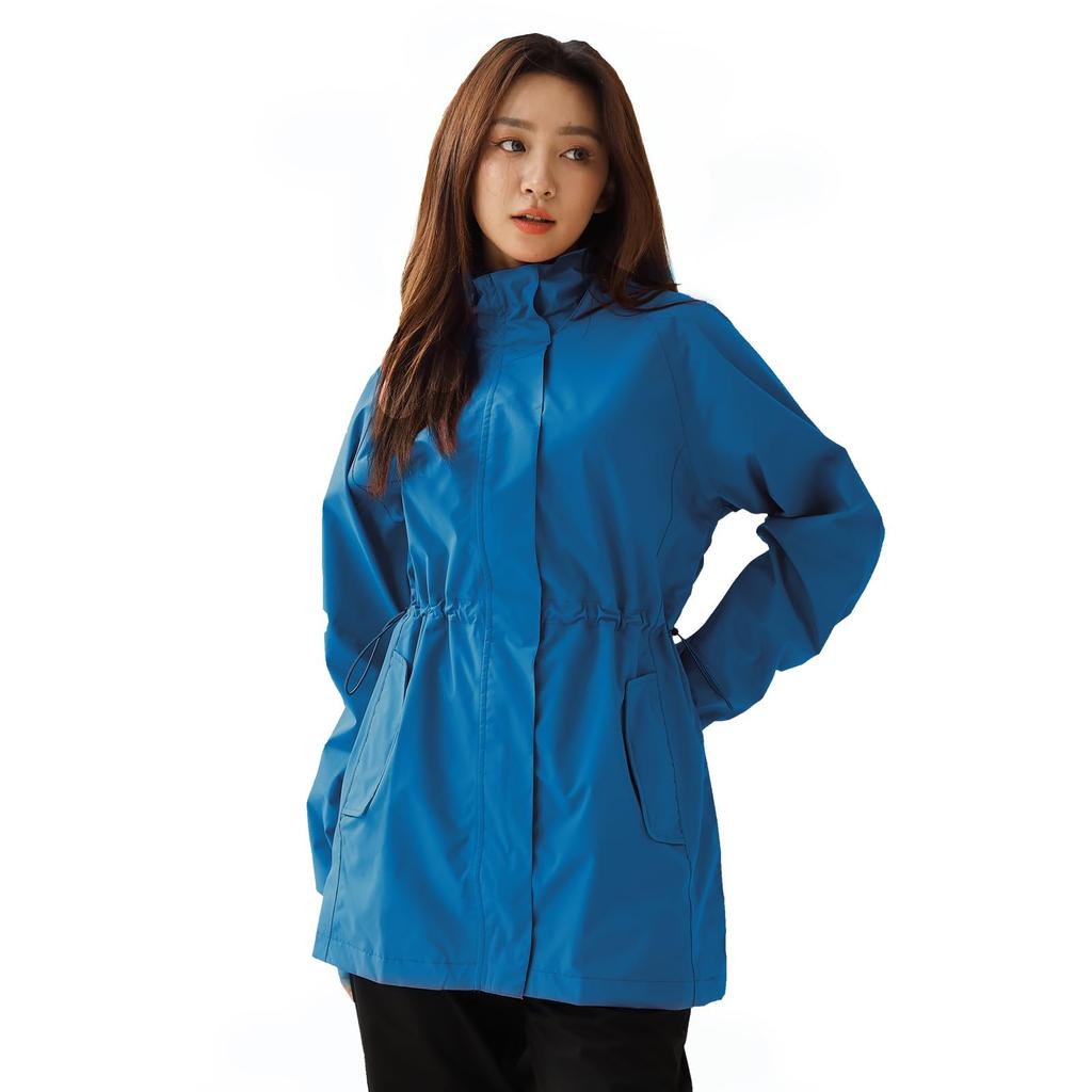 Arashiyama Lightweight Hiking Mountain Rainy Typhoon Protection Women's Waterproof, Breathable, Rainwear, Windproof, Cold-Resistant, Jacket,