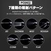 Iris Ohyama Hose Reel Parts Watering Nozzle Aqua Gun Black Metal Type Aqua Metal Gun Garden Easy Water Volume Adjustment Water Saving MAG-7