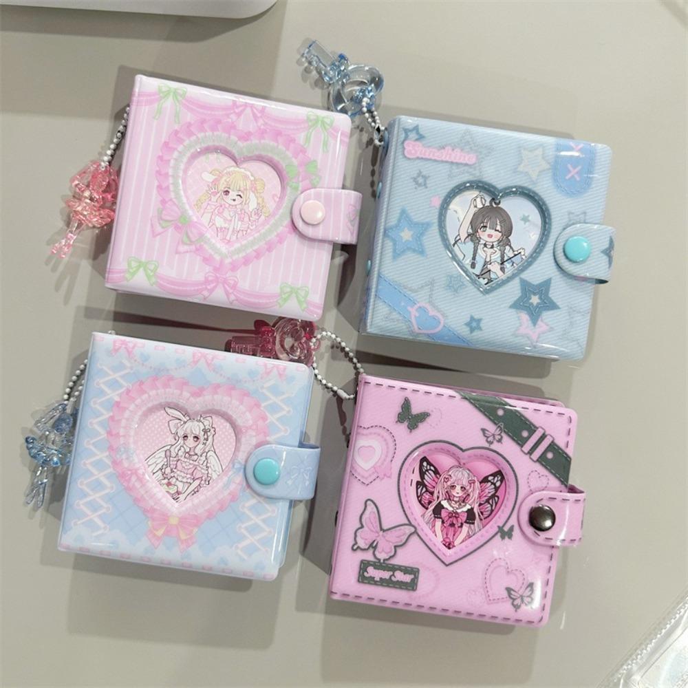 Fashion Sweet Lace Denim Style Card Album 3 Inch Mini Idol Card Collect Book Loose leaf detachable PVC Photocard Binder