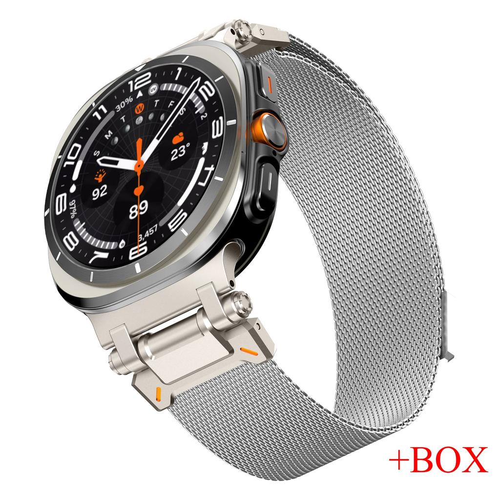 Milanese Strap For Samsung Galaxy Ultra 2025 Metal Magnetic Connector Bracelet for samsung galaxy 47MM ULTRA No Gaps Accessories