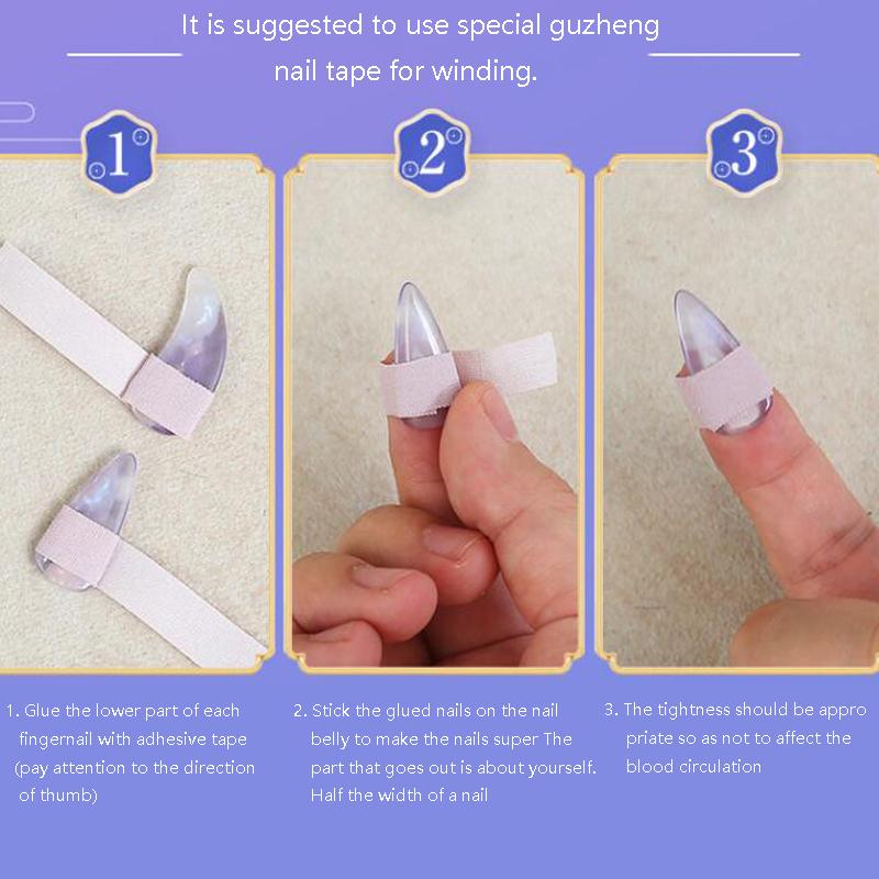 8Pcs Guzheng Finger Picks Musical Instrument Thumb Pick Set Guzheng Nail Covers Picks String Instrument Accessories