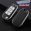 For Peugeot 208 2008 301 308 3008 Rcz 508 408 307 Case For Citroen C3 C4 Berlingo Tpu Leather Flip Folding Key Fob Cover