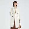 Tatu Women's Korean Style Mid-Length Double-faced Wool Blend Coat