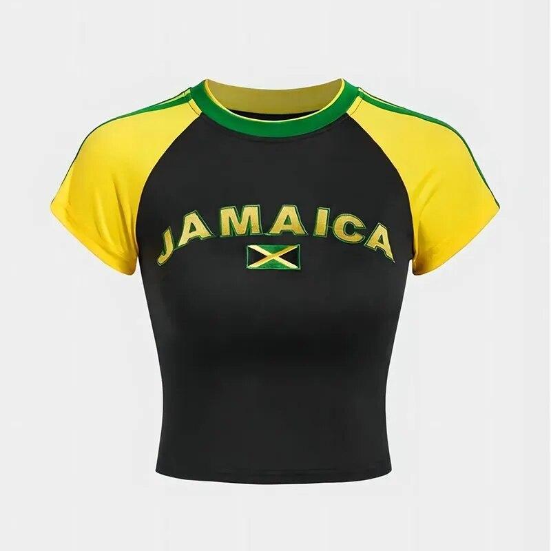 

Летний женский топ Y2K с принтом в готическом стиле и ретро в стиле Харадзюку, уличная одежда в стиле хип-хоп L чёрный