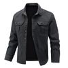 Long Sleeved Shirt Men's Casual Men's High Elasticity Comfortable Plus Size Solid Color Workwear Shirt