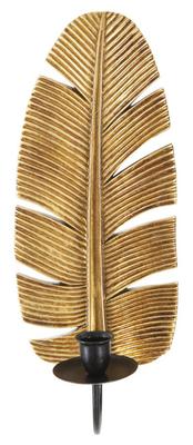 Wall Candle Holder Leaf 12.8X8.9X31.2 Cm