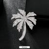 High-end crystal temperament brooch female swan snowflake luxury atmospheric brooch sweater pin suit trendy accessories