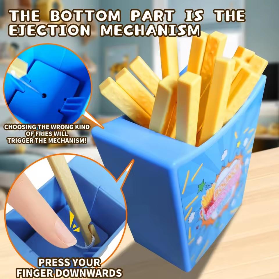 Flying French Fries Desktop Game Draw French Fries Toy Party Multiplayer Tabletop Game Prank Bounce  Fries Interaction Games