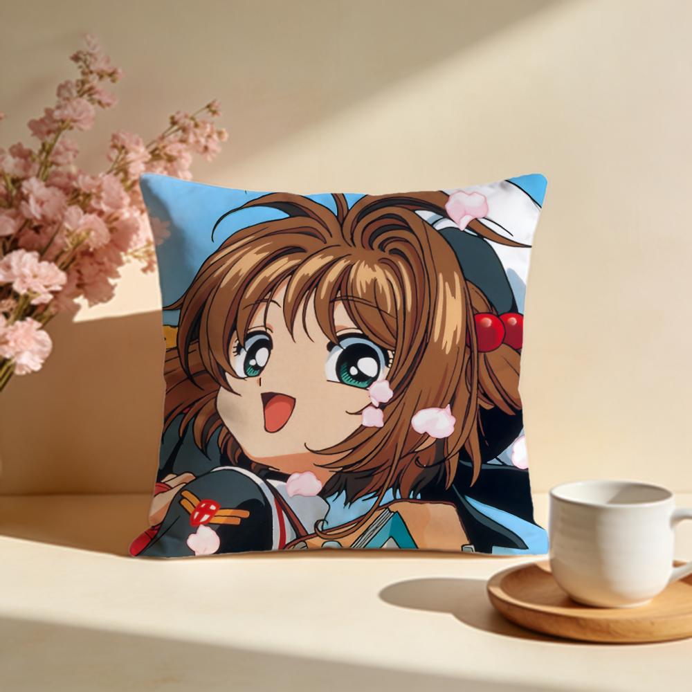 

Popular CCardcaptor Sakuraful Cushion Cover Stylish Washable Pillow Cover Ideal for Couch Bedroom Car Decoration 30X30cm