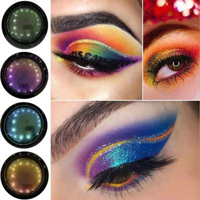 Lidschatten-Palette, metallisch, glänzend, Glitzer-Pulver, Pigment, professionelles Augen-Make-up, Party-Kosmetik