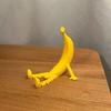 3D Printed Banana Figurine with Articulated Legs Movable Joints Banana Fidget Toy Cartoon Fruit Desktop Decoration Ornament
