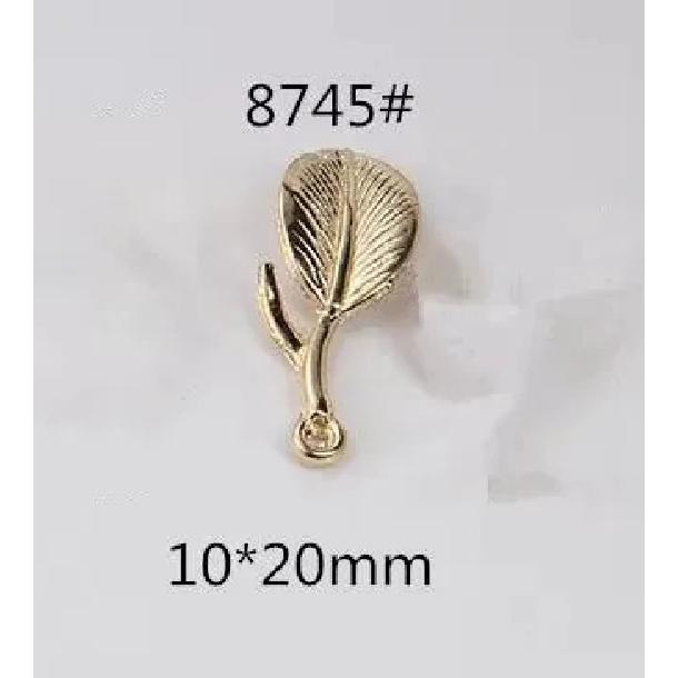 20Pcs KC Gold Copper Metal Leaf Charms Tree Leaves Charms Pendant for DIY Handmade Bracelet Necklace Jewelry Making Accessories