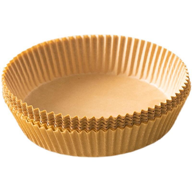 Round Non-Stick Silicone Oil-Absorbing Paper Liner for Air Fryer - Perfect for Fries, BBQ, and Baking.