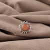 Peach Moonstone Gemstone Jewelry, 925 Sterling Silver Ring, Handmade Gorgeous Silver Ring, For Wedding Gift