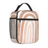 Bestselling Neutral Boho Rainbow Nylon Texture Office Lunch Bag Mini Travel Lightweight Lunch Bag