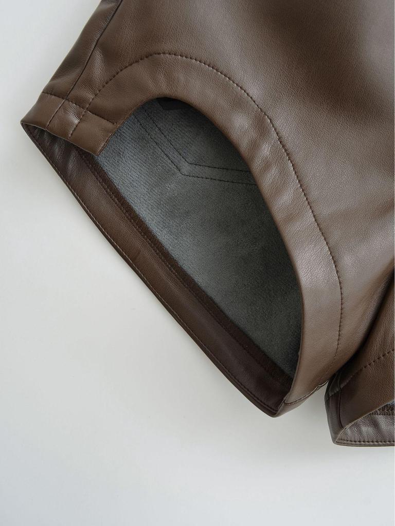 High-Waisted PU Leather Shorts - Women's Winter Butt-Lifting, Sexy Hip-Hugging Hot Pants, American Spicy Girl Style