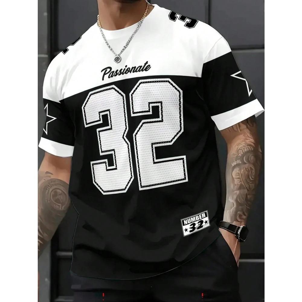 2026 Summer New Men's T-shirt with 3D Digital Printing for Street Casual Fashion Comfortable Soft