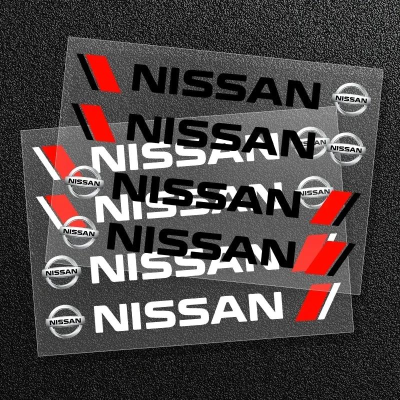 4 DB Autó Stílus Ajtókilincs Dekoráció Matricák Matricák Nissan X-trail Qashqai Note Juke Sentra Patrol Almera Navara Leaf modellekhez