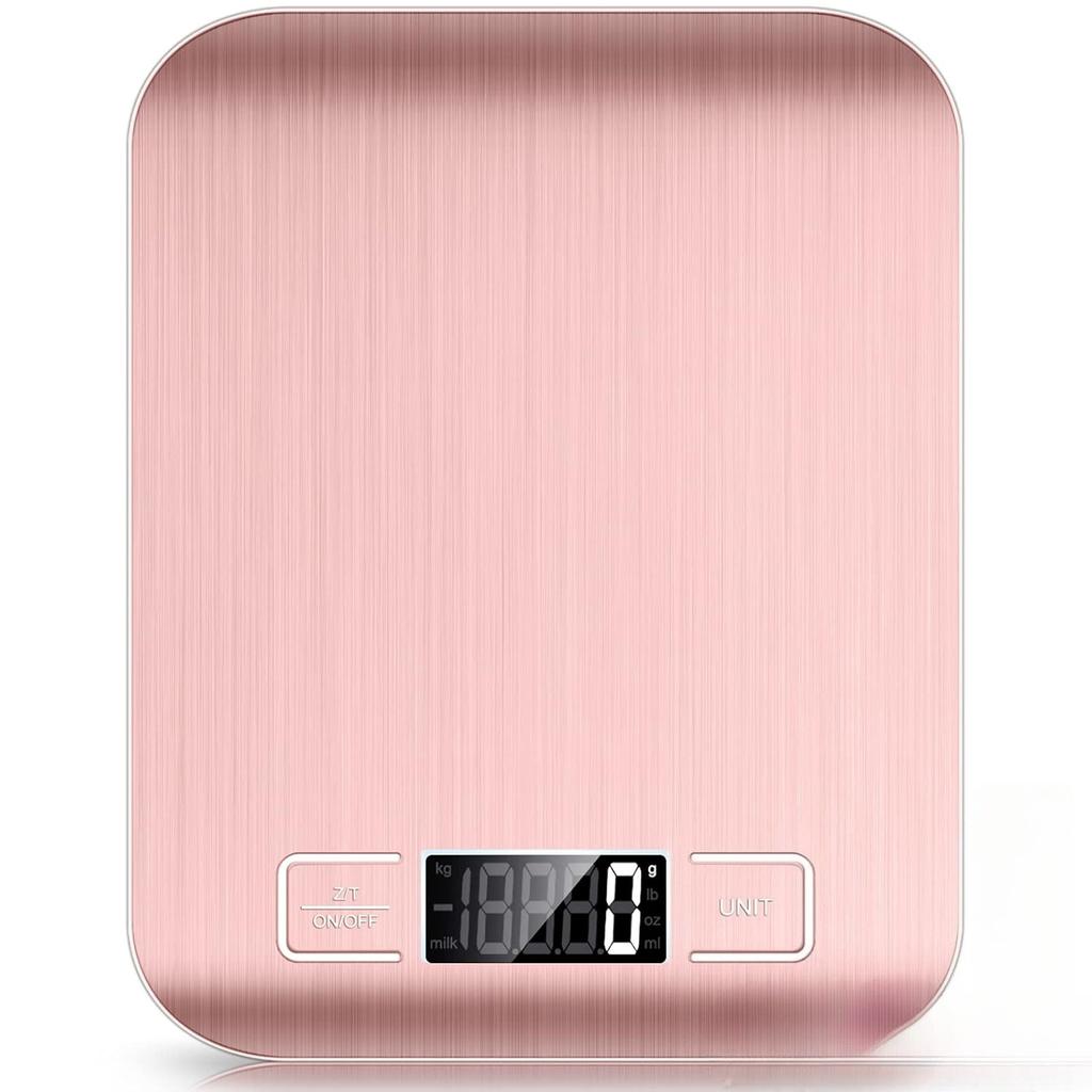 10kg Kitchen Scale,Digital Kitchen Scale with Tare Function, Electronic Coffee Brewing Scale, LCD Display Stainless Steel Screen