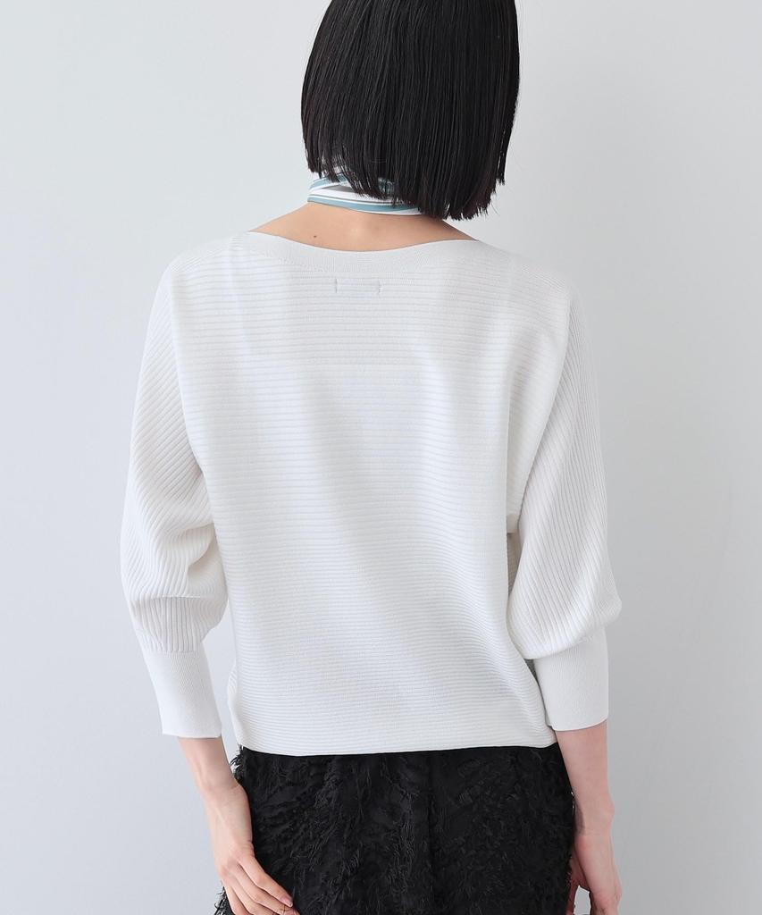 INDIVI for Spring Beautiful Silhouette Dolman Sleeve Knit 12712350 Light Gray Size Knit/Sweater [Washable/Seamless] Women's (011) 38(M)