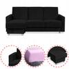 Sofa Corner Sofa Alicja with Pouf Sofa Sofa Bed Family Meble Black
