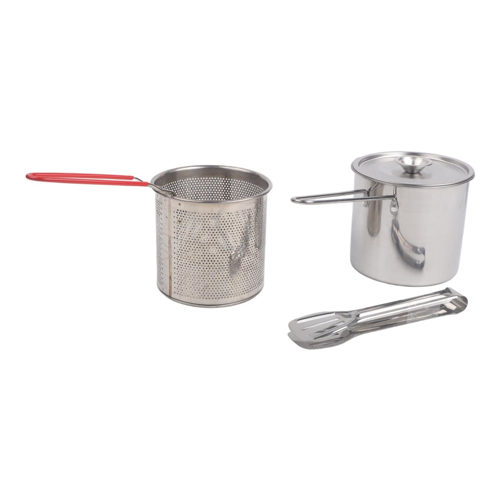 304 Stainless Steel Stainless Frying Pan Deep Fryer Pan