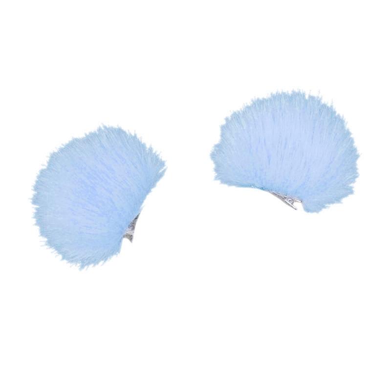 Simulation Bear Ear Hair Clip for Cosplay Party Furry Faux Furs Ear Hair Clip Halloween Party RolePlay Maid Barrettes