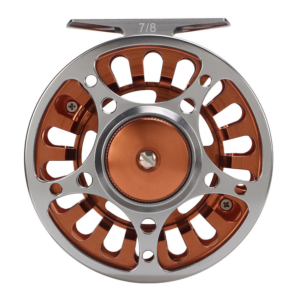 Fly Fishing Reel 2 Colors 7 8 Machining CNC Front Wheel 3 Bearings Oxidation Treatment Fishing Accessories