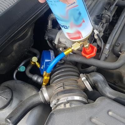 R134a Air Conditioning Freon Recharge Hose Measuring Gauge Set Car Air Conditioner Refrigerant Filler AC Tube Tool Accessories