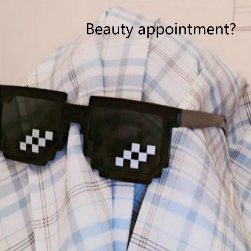 Funny Thug Life Sunglasses Pixelated Men Women Brand Party Eyeglasses Mosaic Vintage Eyewear Unisex Gift Toy Glasses Kids Gift