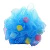 Large Colored Mesh Bath Pouf Set