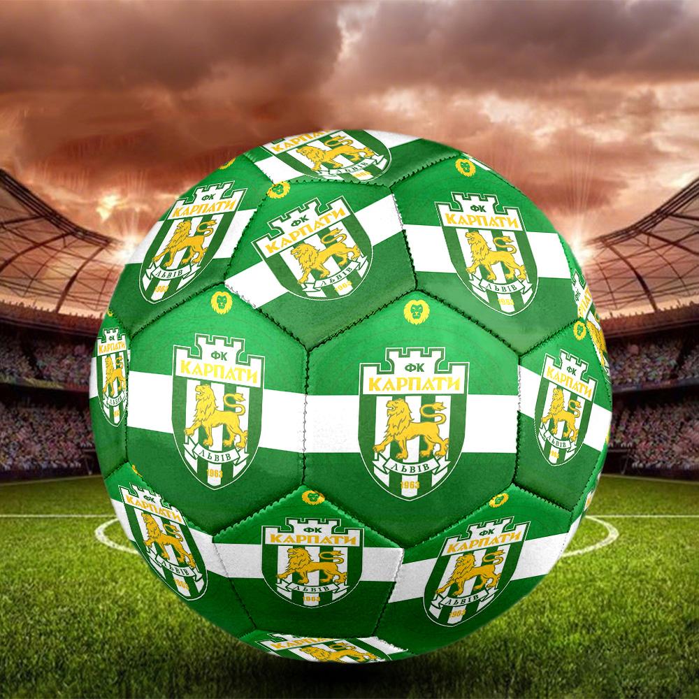 Karpaty Lviv Indoor Soccer Ball Size 5 Colorful All Ages Machine Stitched PVC Competition Ready Durable High-Bounce