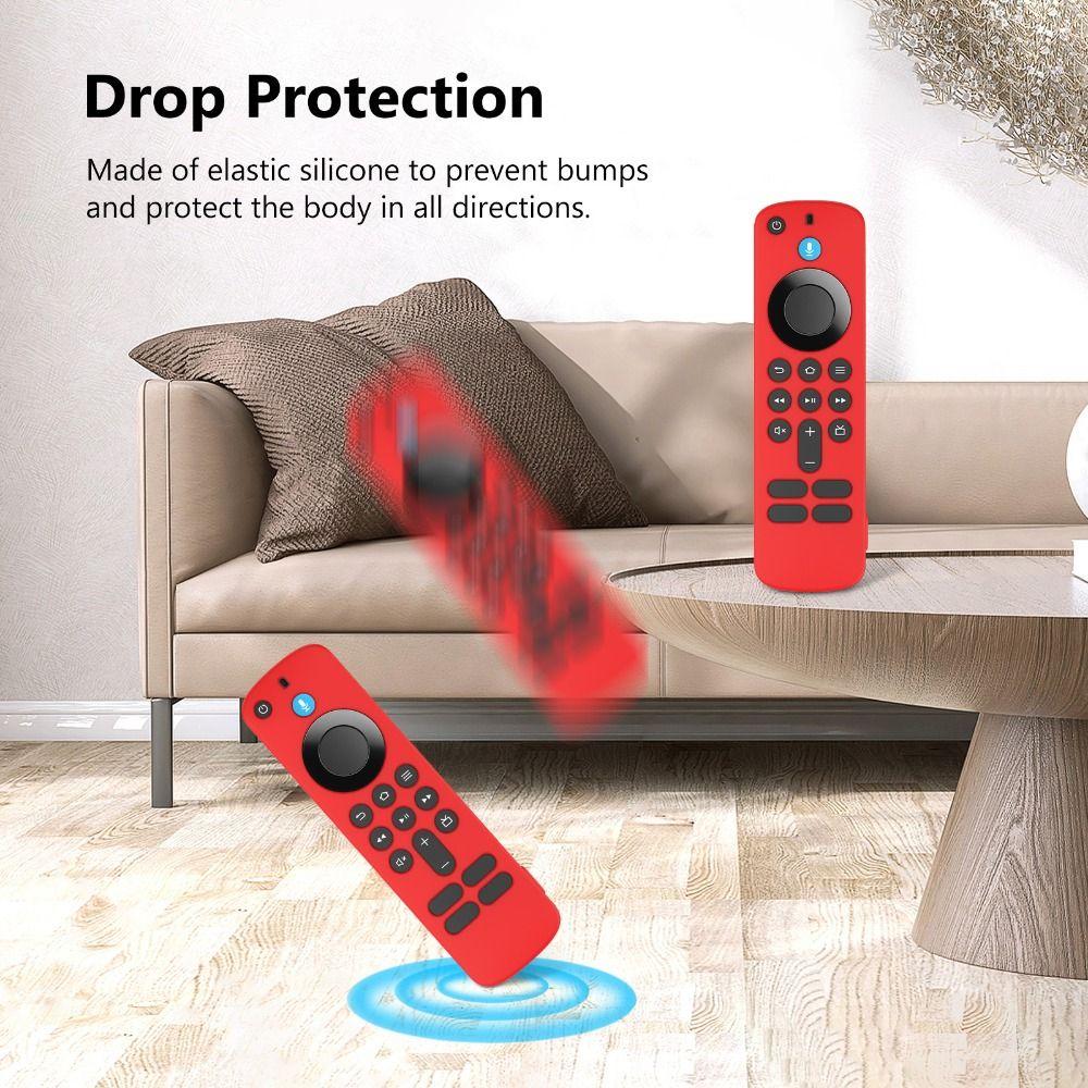 Silikon-Schutzhülle mit Lanyard Stoßfest Weiche Schale für Amazon Fire TV Stick HD/4K (neuestes Modell) 2025