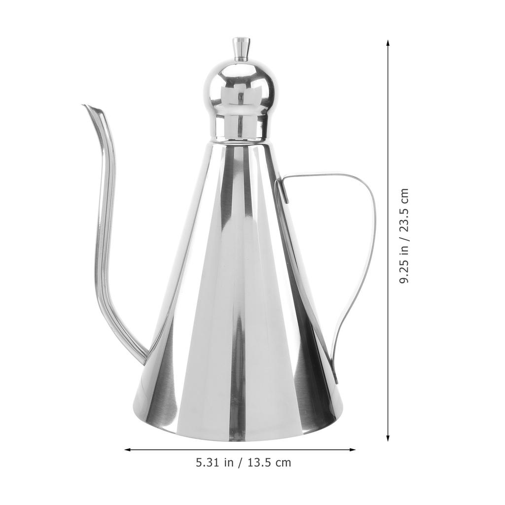 0.27L High Quality Stainless Steel Oil Dispenser Bottle Non for Healthy Cooking Oil Condiment Jar