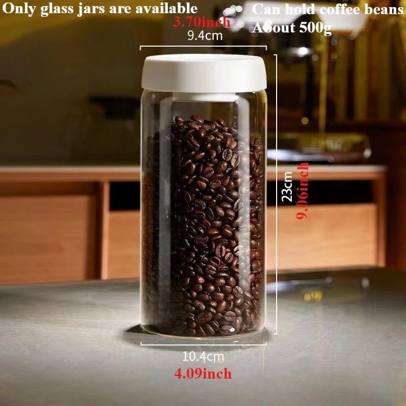 Transparent High Borosilicate Glass Vacuum Sealed Jar Multi Specification Household Storage Jar One Click Moisture Proof Storage