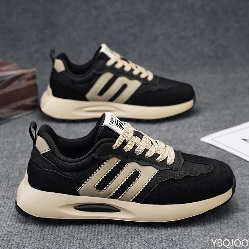 Men's Shoes Spring New Retro Running Casual Shoes for Teenagers Thick Soled Non Slip Simple Comfortable Shoes for Sports