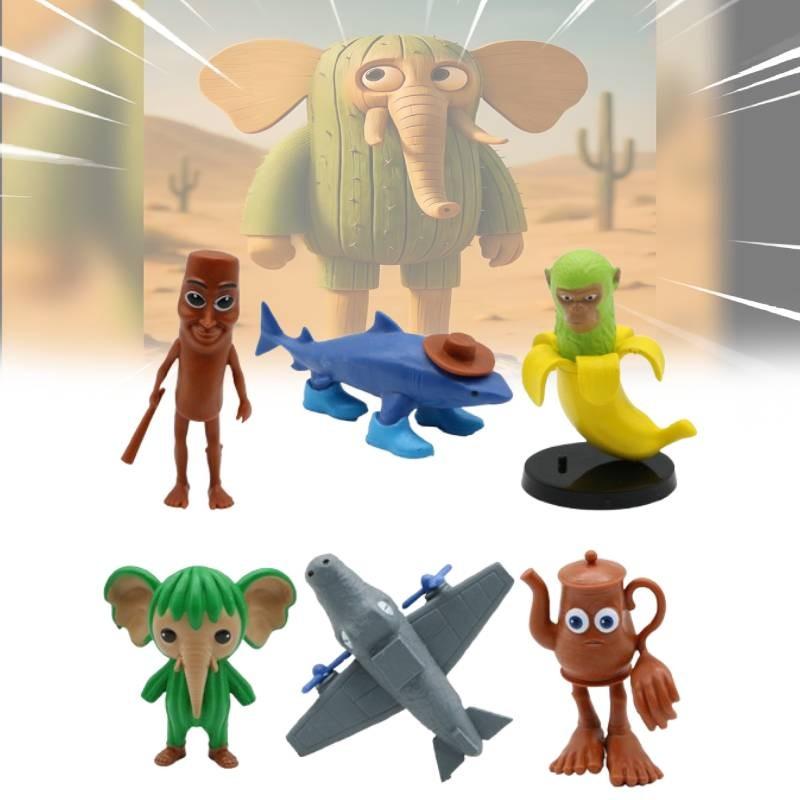 Sahur Action Tungtungtung Figure Cartoon Model Toy Decoration Doll Gift Children