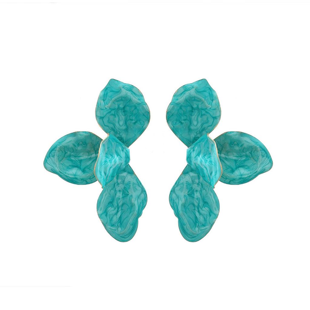 Unique Flower Studs Earrings Waterproof Earrings Fashion Ear Jewelry Alloy Texture Suitable for Various Occasion Wear