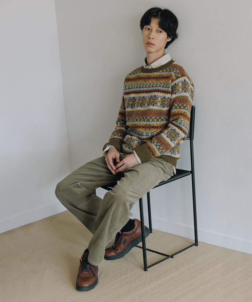 BLANKROOM All Over Fairisle Sweater_Morland