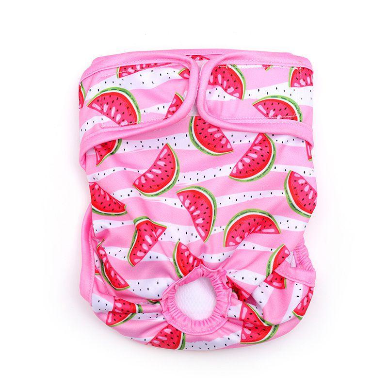 

Pet Female Dog Sanitary Pants - Washable, Leak-proof, Breathable, Cartoon-style, Summer Absorbent Dog Menstrual Pants XS