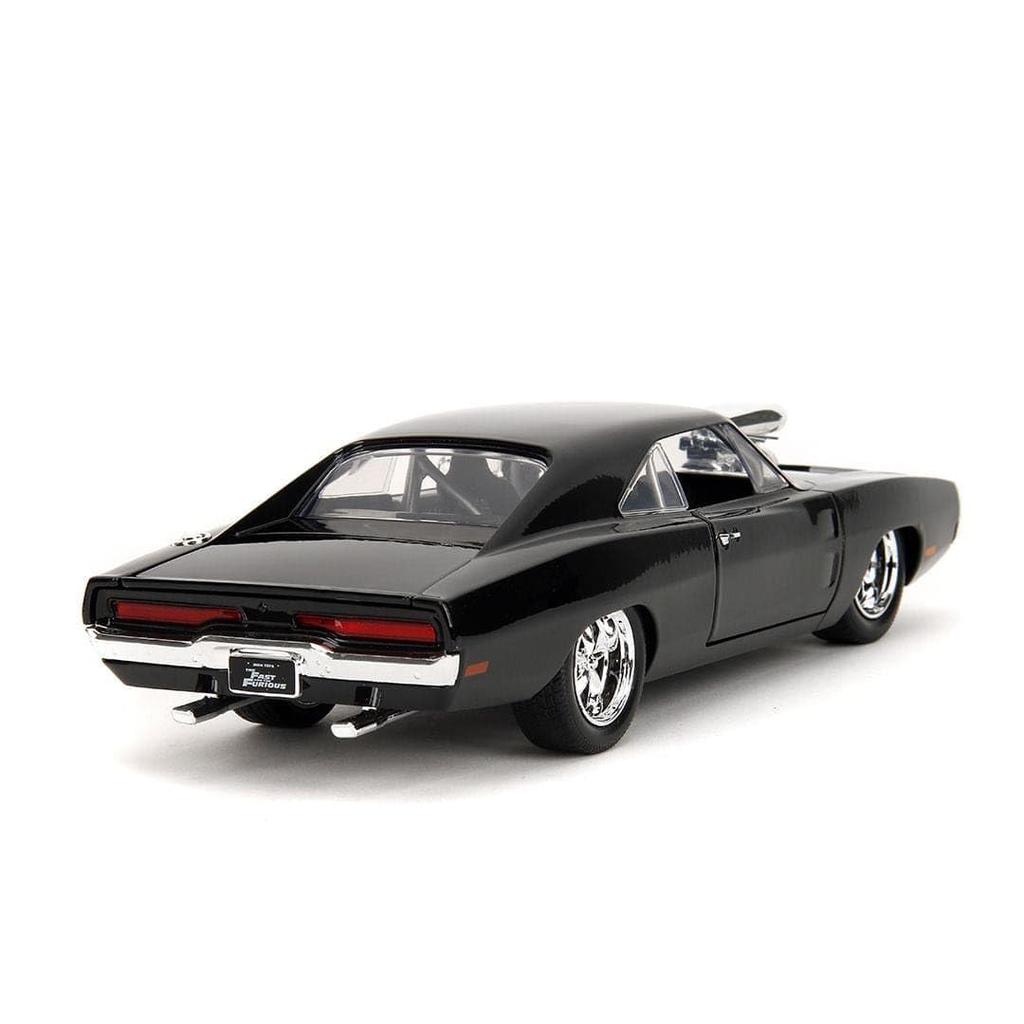 JADA TOYS 1/24 Scale Fast & Furious Dodge Charger 1970 Black F&F Charger Diecast Model Car 35421 [Parallel Import]