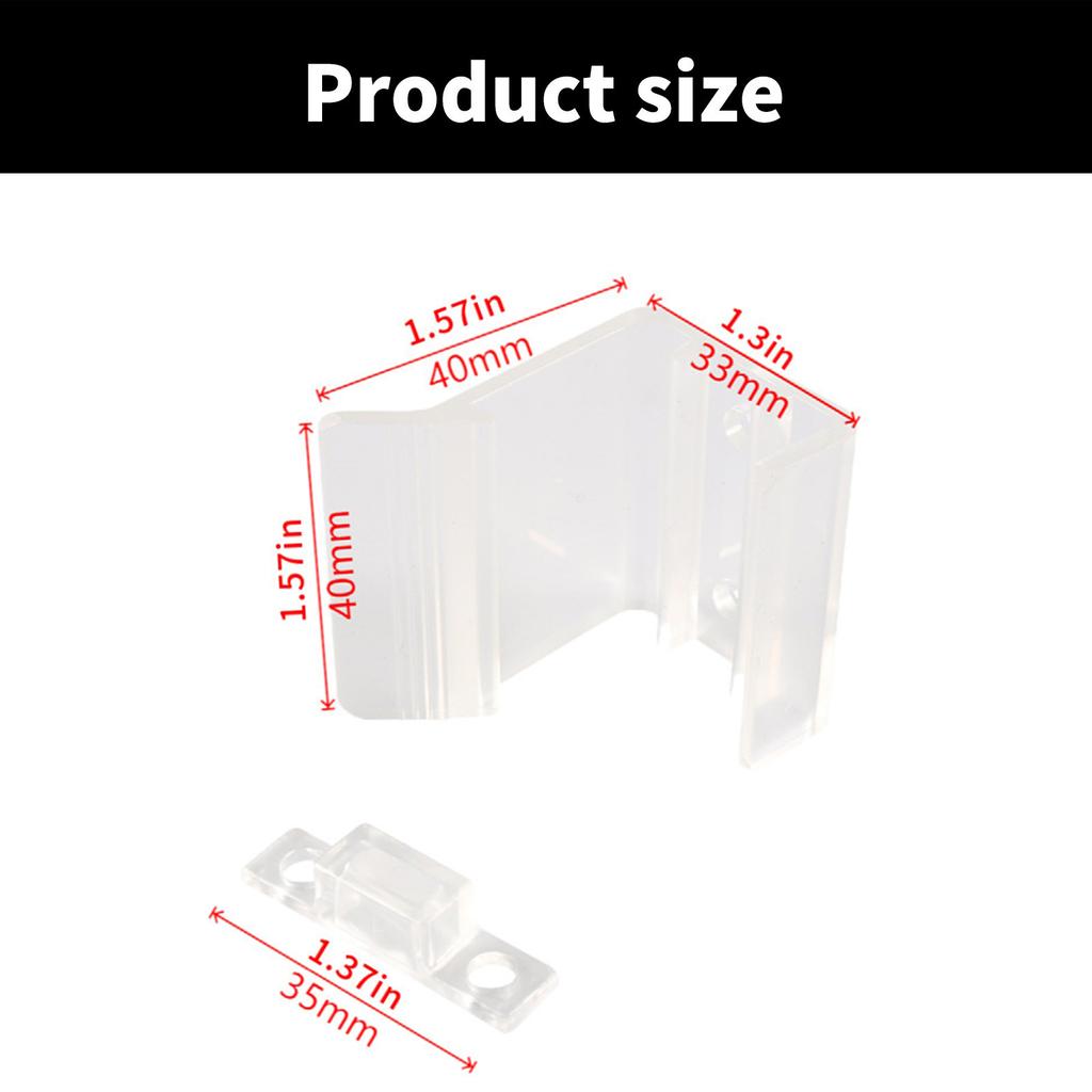 2pcs Clear Door Handles Easy to Install Anti Slip Door Handles Ensuring Secure & Stylish Use High Strength Accessory