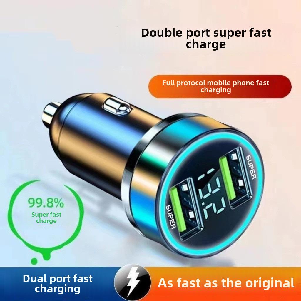 Afișaj digital Încărcător auto multifuncțional de 66 W cu încărcare rapidă PD+QC3.0