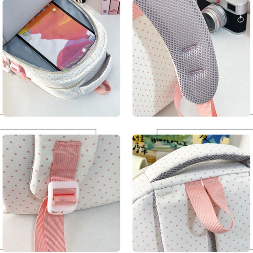 Preppy Style School Backpack Kitten Students School Bag Shoulder Bag Cartoon Cat Backpack  Outdoor