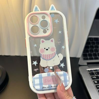 Plaid West Highland pour Coque de Téléphone Portable IPhone16 pour IPhone14 Dessin Animé pour IPhone15 Anti-chute13 Créatif12