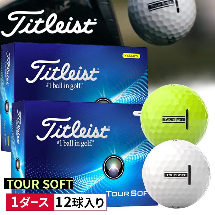 Titleist Tour Soft Golf Balls (1 Dozen) [Parallel Import]
